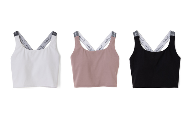 Y strap Logo Bra Top