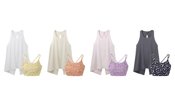 Flower Print Separate Tank Top