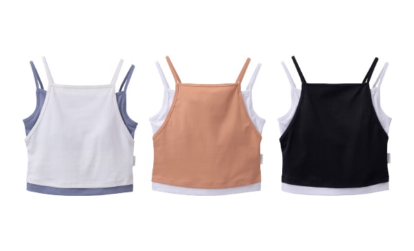Rib Combination Short Tank Top
