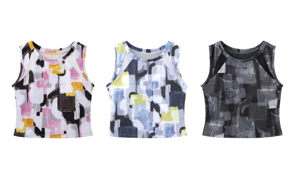 Mix Print Bra Tank Top