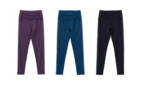 Side Logo Gather Leggings
