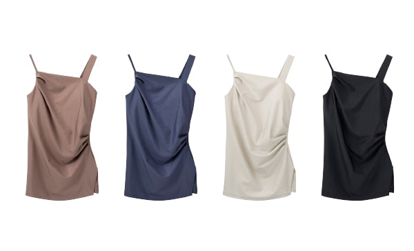 Shine-Stretch Asymmetry Tunic