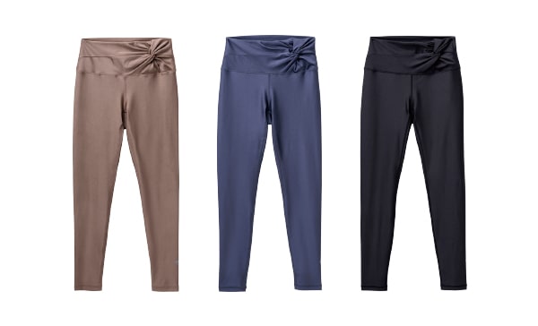 Shine-Stretch Twist Leggings