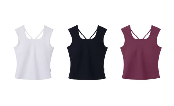 Cross Design Short Tank Top