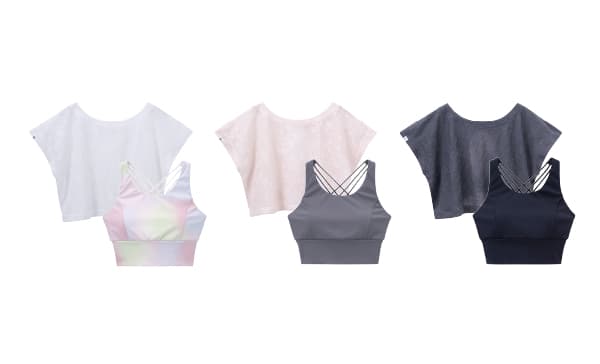 Floral Jacquard Tops With Bra Top