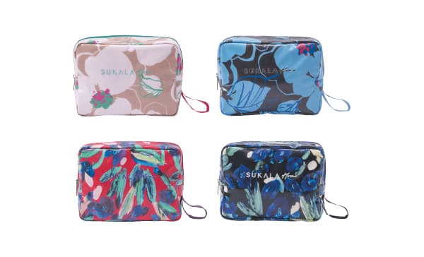 Cadeau Flower-Print Laminated Pouch