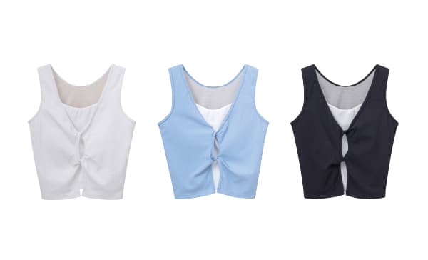 Basic Rib Layered Tank Top