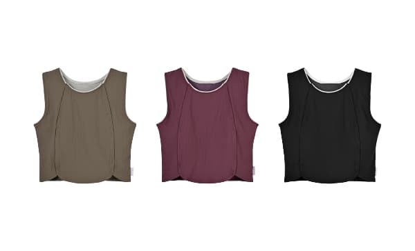 Basic Rib Line Short Tank Top