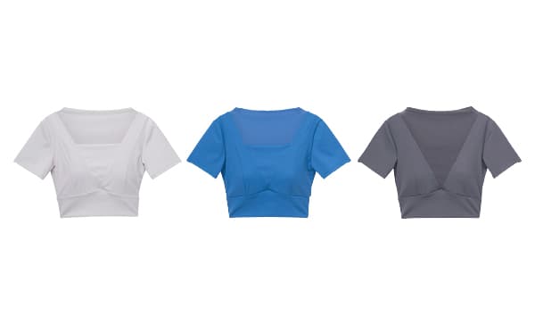 Mesh Trim Tee With Pad