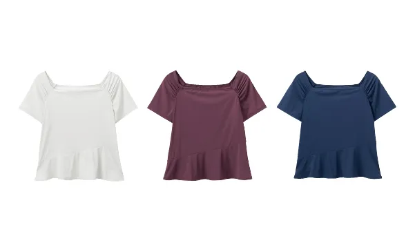 Sheer Rib Cropped Tops