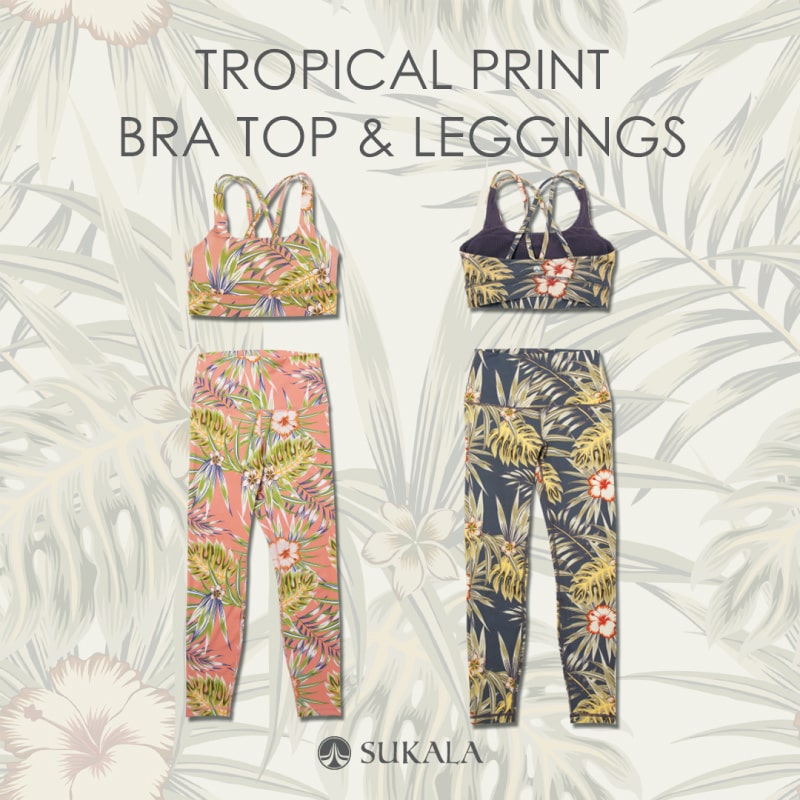 Tropical Print Bra Top & Leggings - SUKALA（スカーラ）
